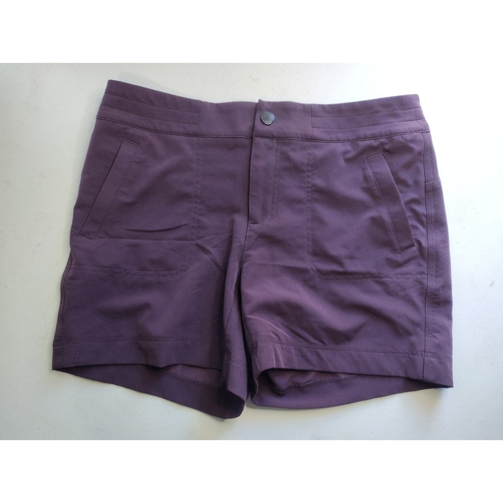 32 Degrees Cool Womens Performance Shorts Plum Purple Size 6 Stretch Hiking